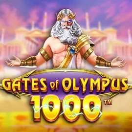 Gates of Olympus 1000 online game logo by Pragmatic Play on hell-spin-casino.pl