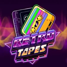 Retro Tapes slot logo by Push Gaming at HellSpin Casino